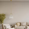 Finesse Decor Cronus Crystal LED 1 Light Pendant Gold