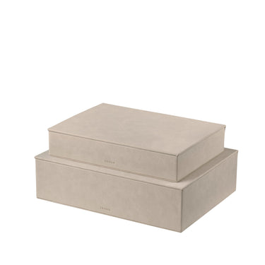 Sahla Faux Suede Storage Boxes Set Of 2 Blomus 68326