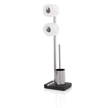Matt Stainless Steel toilet butler, product photo | MENOTO by Nina Thöming for blomus