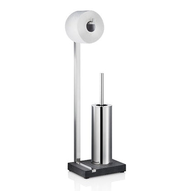 Toilet Butler Tall Brush Holder 1 Roll Polished Blomus 68820
