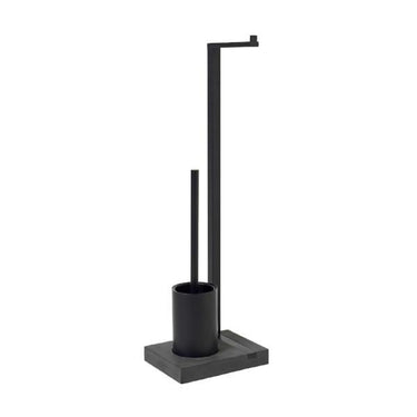 Toilet Butler Short Brush Holder 1 Roll Black Blomus 69151