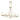 Noura 46.5" 6-Light Linear Chandelier - Champagne Gold by Elk 69486/6