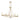 Noura 46.5" 6-Light Linear Chandelier - Champagne Gold by Elk 69486/6