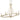 Noura 46.5" 6-Light Linear Chandelier - Champagne Gold by Elk 69486/6