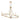 Noura 46.5" 6-Light Linear Chandelier - Champagne Gold by Elk 69486/6