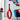 Finesse Decor Trombone Red Set of Two Vases