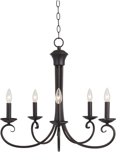 Maxim Lighting Loft 5-Light Chandelier Oil Rubbed Bronze