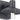 Ash 8 Charcoal Barn-Style Outdoor Sconce by Sean Lavin for Visual Comfort - front