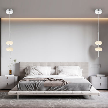Finesse Decor Spanish Alabaster Pendant Chrome