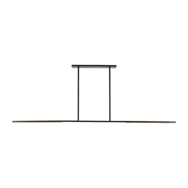 Modern 72" Linear Chandelier by Sean Lavin – Warm LED Lighting in Brass or Bronze Finish