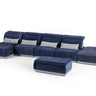 David Ferrari Daiquiri Italian Blue & Grey Modular Sectional Sofa