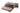 Nova Domus Matteo Italian Walnut & Fabric Bed