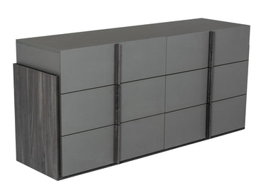 Nova Domus Lucia Italian Elm & Matte Grey Dresser