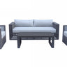Renava Whimsy Outdoor Light Grey & Dark Grey Sofa Set