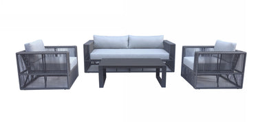 Renava Whimsy Outdoor Light Grey & Dark Grey Sofa Set