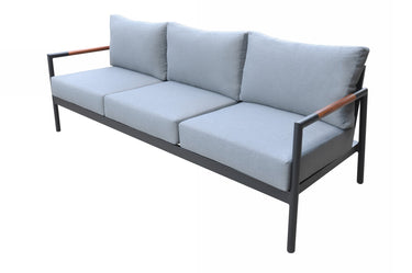Renava Kiowa Outdoor Grey & Black Sofa Set