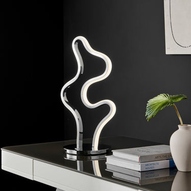 Finesse Decor Romney Table Lamp Chrome