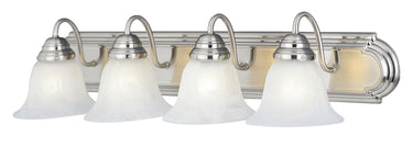 Maxim Lighting Essentials 4-Light Bath Vanity Satin Nickel