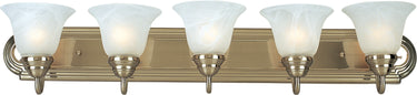 Maxim Lighting Essentials 5-Light Bath Vanity Satin Nickel