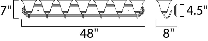 Maxim Essentials 7-Light Bath Vanity