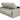 Lamod Italia Revers Italian Light Grey Leather Full Sofa Bed
