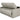 Lamod Italia Revers Italian Light Grey Leather Full Sofa Bed