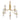 Stripe 31.75" 10-Light Chandelier - Satin Brass by Elk 8150-SB-CL
