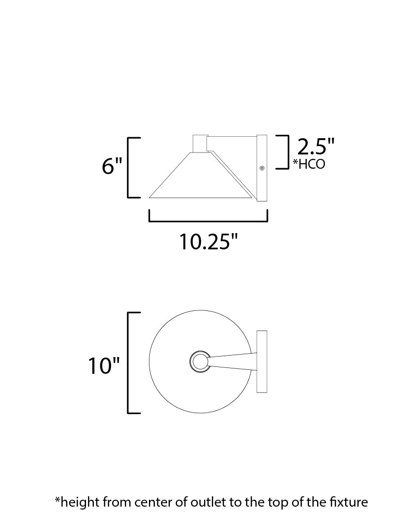 Maxim Conoid Large LED Outdoor Wall Sconce