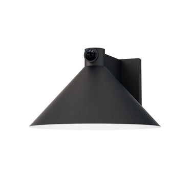 Maxim Lighting Conoid Large LED Outdoor Wall Sconce with Dusk-Dawn Black
