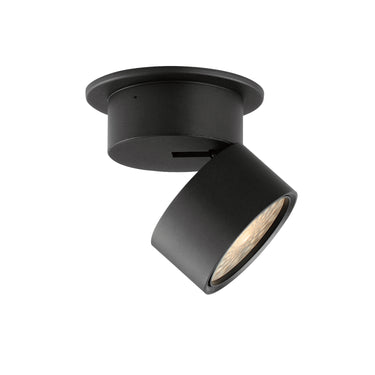 Maxim Lighting Swinger 5.25" Adjustable LED Flush Mount Black