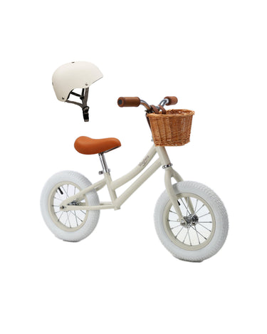 Retro Balance Bike by Baghera – Ivory White