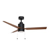 Maxim Lighting Falcon Pull Chain 52" In/Outdoor Fan w LED Light Black/Walnut