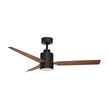 Maxim Lighting Falcon AC Damp 52" In/Out Fan w LED Light Kit Black/Walnut
