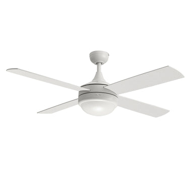 Maxim Lighting Quattro 52" 4-Blade Fan w LED Matte White