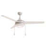 Maxim Lighting Trio Pull 52" 3-Blade Fan w Pull Chain Matte White