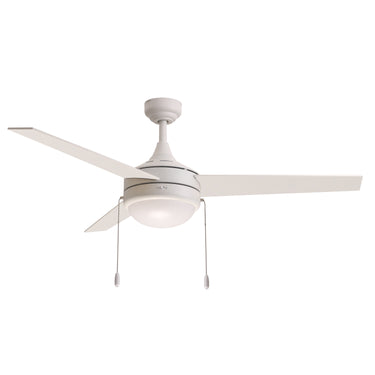 Maxim Lighting Trio Pull 52" 3-Blade Fan w Pull Chain Matte White