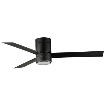 Maxim Lighting Tanker 52" 3-Blade Hugger Fan w LED Light Kit Black