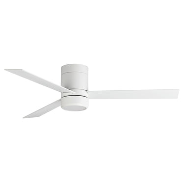 Maxim Lighting Tanker 52" 3-Blade Hugger Fan w LED Light Kit Matte White