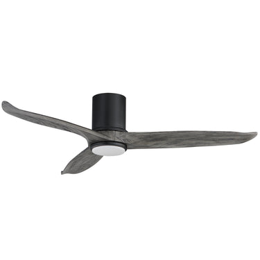 Maxim Lighting Woodwind 52" Solid Wood Blade Hugger Fan w LED Black