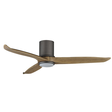 Maxim Lighting Woodwind 52" Solid Wood Blade Hugger Fan w LED Charcoal Bronze