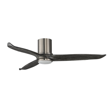 Maxim Lighting Woodwind 52" Solid Wood Blade Hugger Fan w LED Satin Nickel