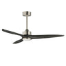 Maxim Lighting Woodwind 52" Solid Wood Blade Fan w LED Light Kit Satin Nickel