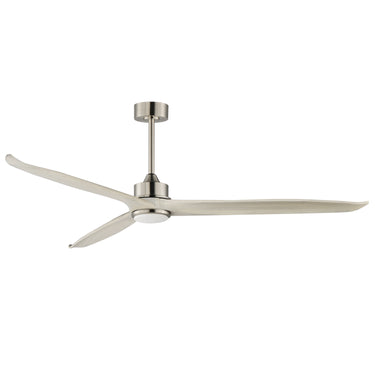Maxim Lighting Woodwind 72" Solid Wood Blade Fan w LED Satin Nickel