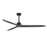 Maxim Lighting Woodwind 72" Solid Wood Blade Fan w LED Black