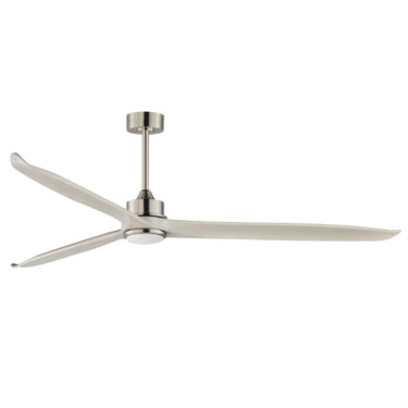 Maxim Lighting Woodwind 80" Solid Wood Blade Fan W LED Satin Nickel