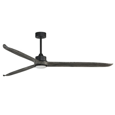 Maxim Lighting Woodwind 80" Solid Wood Blade Fan W LED Black