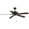 Maxim Lighting 52" Super-Max Ceiling Fan Black Black