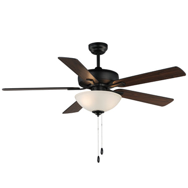 Maxim Lighting Super-Max 52" Ceiling Fan with 2-Light Kit Black