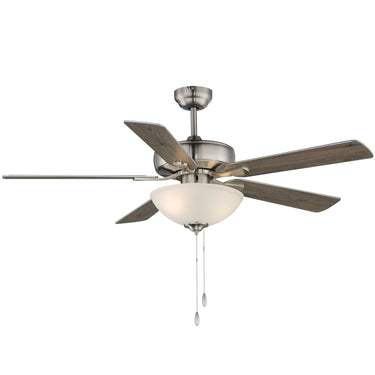 Maxim Lighting Super-Max 52" Ceiling Fan with 2-Light Kit Satin Nickel