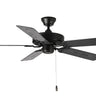 Maxim Lighting Basic-Max 52" Black Fan Black/Walnut Blades Black
